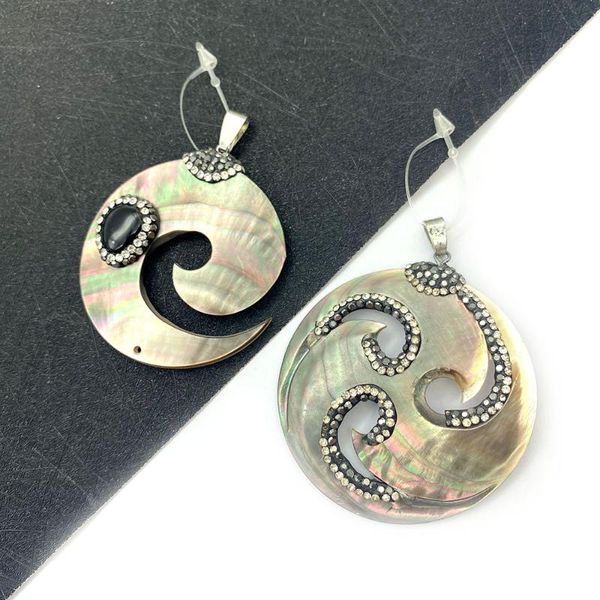 charms natural black shell pendant necklace round shape exquisite beads set with diamonds for making jewelry diy accessories, Bronze;silver
charms natural black shell pendant necklace round shape exquisite beads set with diamonds for making jewelry diy accessories, Bronze;silver