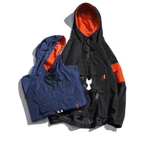 men's jackets men fashion hooded jacket autumn japan style loose windbreaker male streetwear hip hop outwear plus size, Black;brown
men's jackets men fashion hooded jacket autumn japan style loose windbreaker male streetwear hip hop outwear plus size, Black;brown