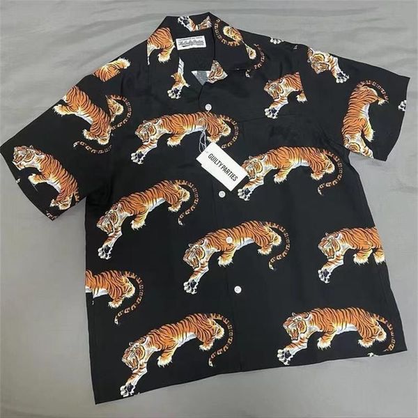 men's casual shirts 2021ss tiger pattern printing wacko maria hawaii shirt men women 1:1 quality t-shirt tees, White;black
men's casual shirts 2021ss tiger pattern printing wacko maria hawaii shirt men women 1:1 quality t-shirt tees, White;black