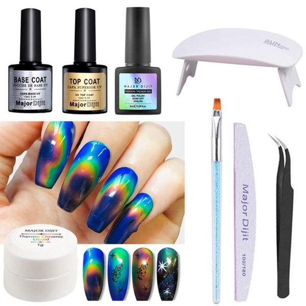 nail art kits color-changing gel polish set thermochromic liquid uv lamp painting brush file
nail art kits color-changing gel polish set thermochromic liquid uv lamp painting brush file