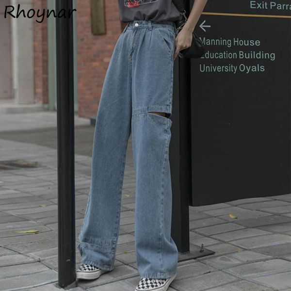 women's jeans high waist women hole designer streetwear japanese style college students daily retro vintage female trousers wide-leg, Blue
women's jeans high waist women hole designer streetwear japanese style college students daily retro vintage female trousers wide-leg, Blue