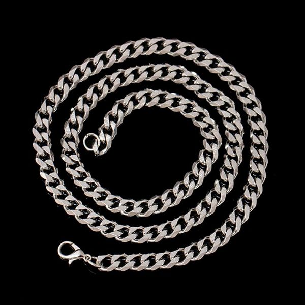 chains 1pcs stainless steel male fashion 4/5/6mm solid necklace curb link men choker female accessories, Silver
chains 1pcs stainless steel male fashion 4/5/6mm solid necklace curb link men choker female accessories, Silver