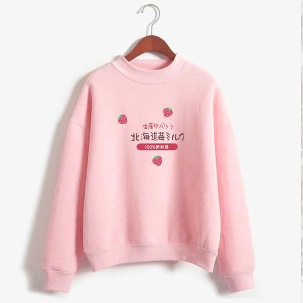 women's hoodies & sweatshirts winter autumn hokkaido strawberry milk print women men loose long sleeve plus size hooded, Black
women's hoodies & sweatshirts winter autumn hokkaido strawberry milk print women men loose long sleeve plus size hooded, Black