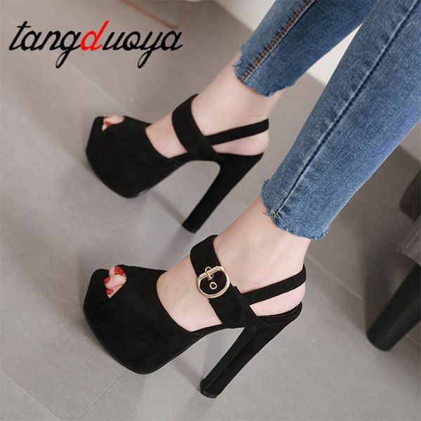 sandals women 2021 high-heeled waterproof platform word buckle thick with high heels open toe, Black
sandals women 2021 high-heeled waterproof platform word buckle thick with high heels open toe, Black