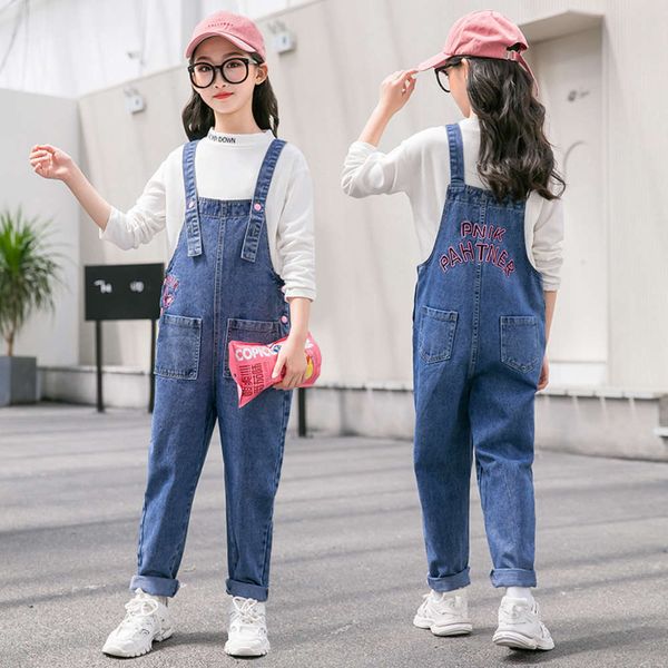 wear suspenders middle school children's autumn jeans little girl's net red pants student loose han banchao, Blue
wear suspenders middle school children's autumn jeans little girl's net red pants student loose han banchao, Blue