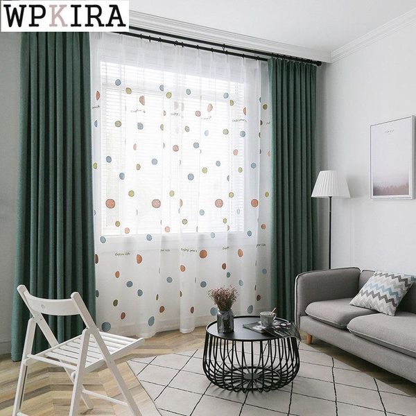 curtain & drapes dark green blackout for bedroom fresh embroidery colorful dots tulle matched livng room modern window z451#e
curtain & drapes dark green blackout for bedroom fresh embroidery colorful dots tulle matched livng room modern window z451#e