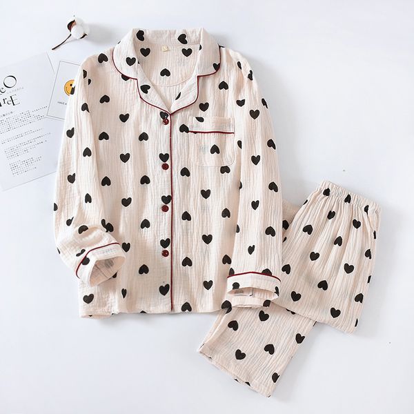 2021 japanese new style spring and autumn 100% pure cotton ladies pajamas long-sleeved lapel loose-hearted home service suit 643x, Black;brown
2021 japanese new style spring and autumn 100% pure cotton ladies pajamas long-sleeved lapel loose-hearted home service suit 643x, Black;brown