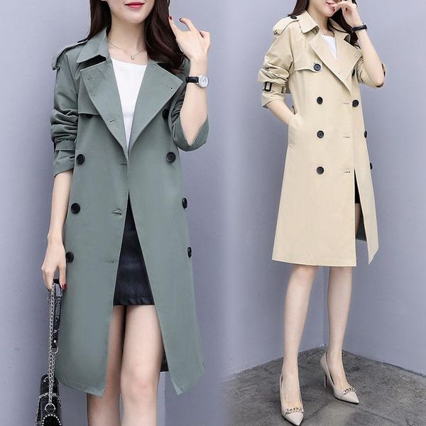 women's trench coats plus size women's coat 2021 trendy autumn wild long sleeve lapel double breasted solid color mid-length windbr, Tan;black
women's trench coats plus size women's coat 2021 trendy autumn wild long sleeve lapel double breasted solid color mid-length windbr, Tan;black