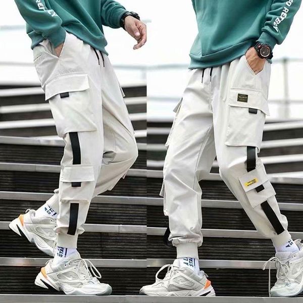 men's pants fashion clothing streetwear elastic waist harem cotton trousers male casual loose jogger ribbons men pant, Black
men's pants fashion clothing streetwear elastic waist harem cotton trousers male casual loose jogger ribbons men pant, Black