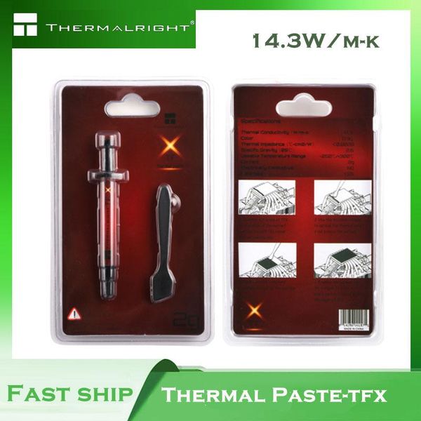 fans & coolings thermalright thermal paste-tfx 14.3w/m-k non-conductive for cpu gpu cooler lap/notebook/computer grease high conduction
fans & coolings thermalright thermal paste-tfx 14.3w/m-k non-conductive for cpu gpu cooler lap/notebook/computer grease high conduction