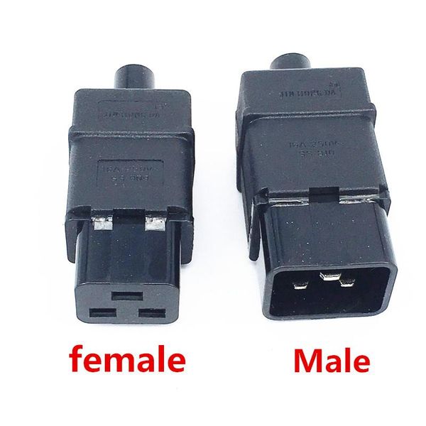 smart power plugs 1pcs pdu/ups socket standard iec320 c19 c20 16a 250v ac electrical cable cord connector removable plug female male
smart power plugs 1pcs pdu/ups socket standard iec320 c19 c20 16a 250v ac electrical cable cord connector removable plug female male