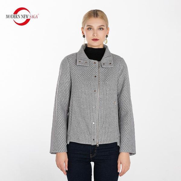 women's jackets modern saga 2021 spring women jacket cotton padded fashion woolen autumn coat ladies russian size, Black;brown
women's jackets modern saga 2021 spring women jacket cotton padded fashion woolen autumn coat ladies russian size, Black;brown