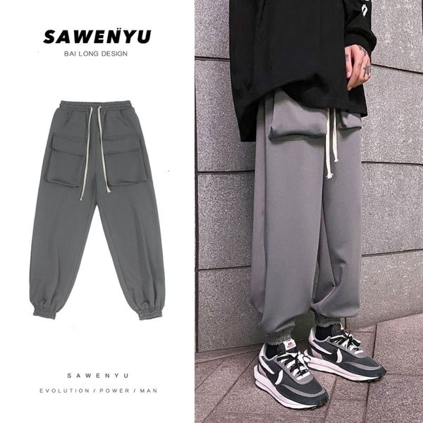 2021 new autumn sweatpants men's fashion solid color casual multi-pocket overalls men streetwear loose hip-hop harem pants mens m-3xl b, Black
2021 new autumn sweatpants men's fashion solid color casual multi-pocket overalls men streetwear loose hip-hop harem pants mens m-3xl b, Black