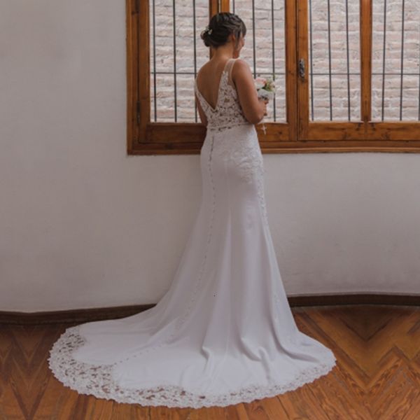 new mermaid 2021 es boho v neck appliques lace chiffon buttons wedding gowns bride vestidos de noiva d7zz, White
new mermaid 2021 es boho v neck appliques lace chiffon buttons wedding gowns bride vestidos de noiva d7zz, White