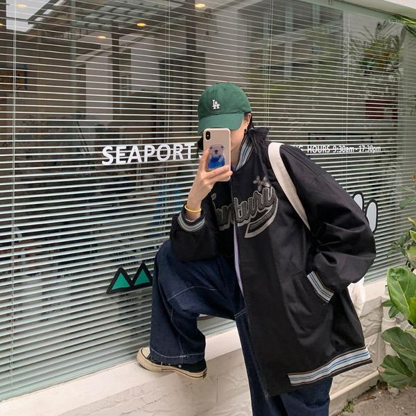 women's jackets hongkong oversize jacket baseball uniform ms coat, Black;brown
women's jackets hongkong oversize jacket baseball uniform ms coat, Black;brown