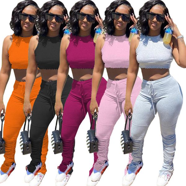 2021 designers women solid color sleeveless crop bra +pants two piece outfit clothing set causal sports ladies tracksuit s-xxl hh2517, White
2021 designers women solid color sleeveless crop bra +pants two piece outfit clothing set causal sports ladies tracksuit s-xxl hh2517, White