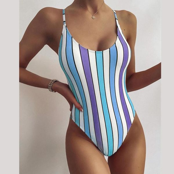 women one piece swimming suit stripped vintage cross back monokini summer ladies padded high cut swimwear 2021 newest
women one piece swimming suit stripped vintage cross back monokini summer ladies padded high cut swimwear 2021 newest