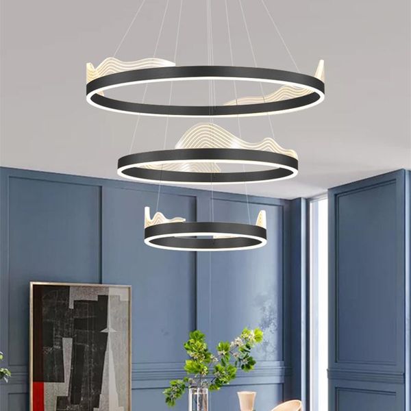 pendant lamps led dining room light wave round double-sided chandelier creative personality black living bar table lamp
pendant lamps led dining room light wave round double-sided chandelier creative personality black living bar table lamp