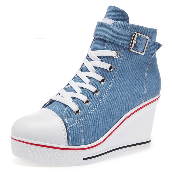 2020 new fashion women high canvas sneakers wedges shoes womens denim ankle lace up ladies ankle canvas shoes woman aa-288
2020 new fashion women high canvas sneakers wedges shoes womens denim ankle lace up ladies ankle canvas shoes woman aa-288