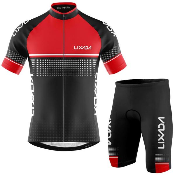 lixada men cycling jersey set breathable quick-dry short sleeve biking shirt and foam padded shorts mtb cycling outfit set, Black;blue
lixada men cycling jersey set breathable quick-dry short sleeve biking shirt and foam padded shorts mtb cycling outfit set, Black;blue
