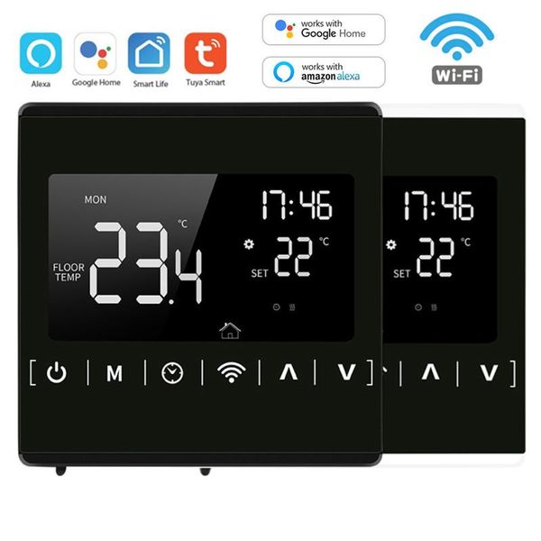 smart home control tuya wifi thermostat electric floor heating water/gas boiler temperature remote controller work with google home/alexa
smart home control tuya wifi thermostat electric floor heating water/gas boiler temperature remote controller work with google home/alexa