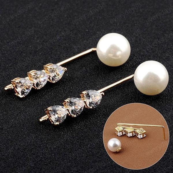 fashion pearl brooch for women anti-exposure pin sweater coat decoration pin badge zircon jewelry cardigan brooches accessories, Gray
fashion pearl brooch for women anti-exposure pin sweater coat decoration pin badge zircon jewelry cardigan brooches accessories, Gray