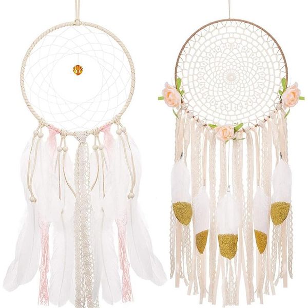 2 pieces boho dream catchers flower wall hanging dream catchers home garden decoration for bedroom wall craft
2 pieces boho dream catchers flower wall hanging dream catchers home garden decoration for bedroom wall craft