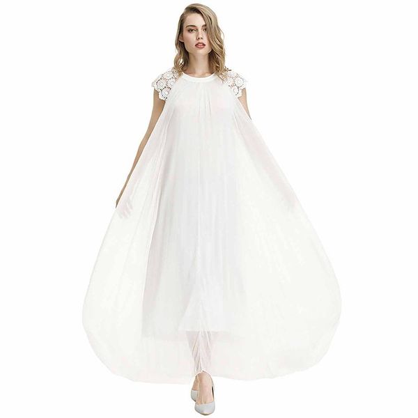 maternity dresses 4# long for women round neck short sleeve dress lace solid color skirt flying po shoot, White
maternity dresses 4# long for women round neck short sleeve dress lace solid color skirt flying po shoot, White