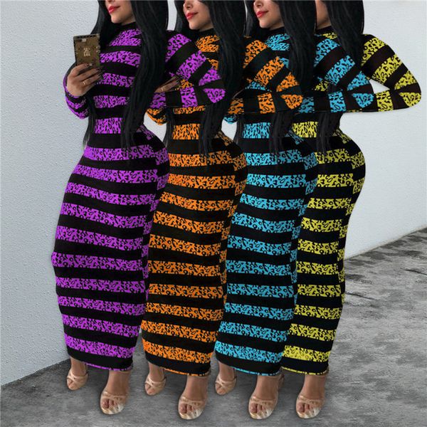 leopard print long sleeve women dress 2021 autumn spring striped patchwork bodycon party clubwear 4 colors long maxi dress, Black;gray
leopard print long sleeve women dress 2021 autumn spring striped patchwork bodycon party clubwear 4 colors long maxi dress, Black;gray