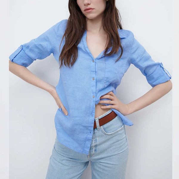 shirt spring fashion slim-fit lapel single-breasted cardigan elegant street women casual chic office 210601, White
shirt spring fashion slim-fit lapel single-breasted cardigan elegant street women casual chic office 210601, White