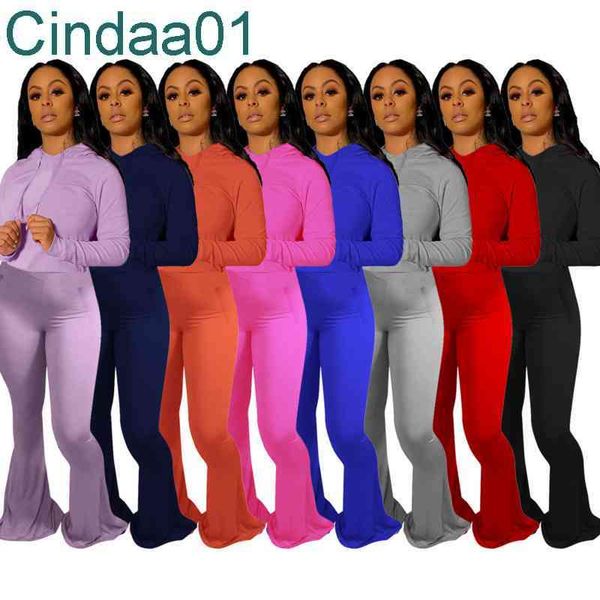 women tracksuits two piece set designer fall casual clothing solid color high stretch hooded sweater fit flared pants long sleeve pant suits, Gray
women tracksuits two piece set designer fall casual clothing solid color high stretch hooded sweater fit flared pants long sleeve pant suits, Gray