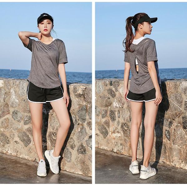 yoga outfit women sport t-shirt crop shirts short sleeve workout fitness running sportswear
yoga outfit women sport t-shirt crop shirts short sleeve workout fitness running sportswear