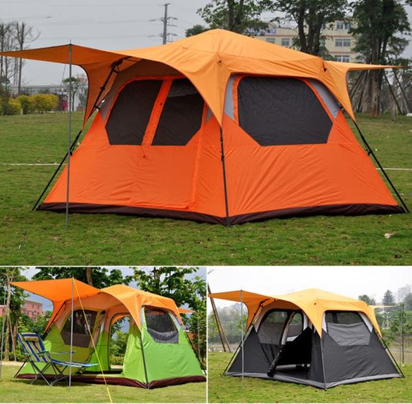 alltel ultralarge 4-6 person use waterproof carpas de camping barraca large gazebo sun shelter camping tent with 2 halls
alltel ultralarge 4-6 person use waterproof carpas de camping barraca large gazebo sun shelter camping tent with 2 halls