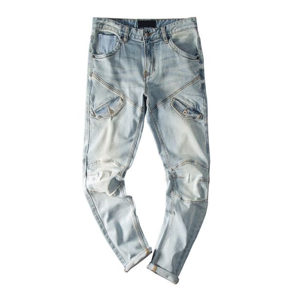 men's jeans blue light from vintage casual denim brem pants straight pencil with thin multi-pocket zipper stretch biker cowboy male eli
men's jeans blue light from vintage casual denim brem pants straight pencil with thin multi-pocket zipper stretch biker cowboy male eli
