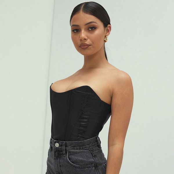 bustiers corsets strapless off shoulder tanks vest clubwear crop bodycon backless tank push up outwear, White
bustiers corsets strapless off shoulder tanks vest clubwear crop bodycon backless tank push up outwear, White