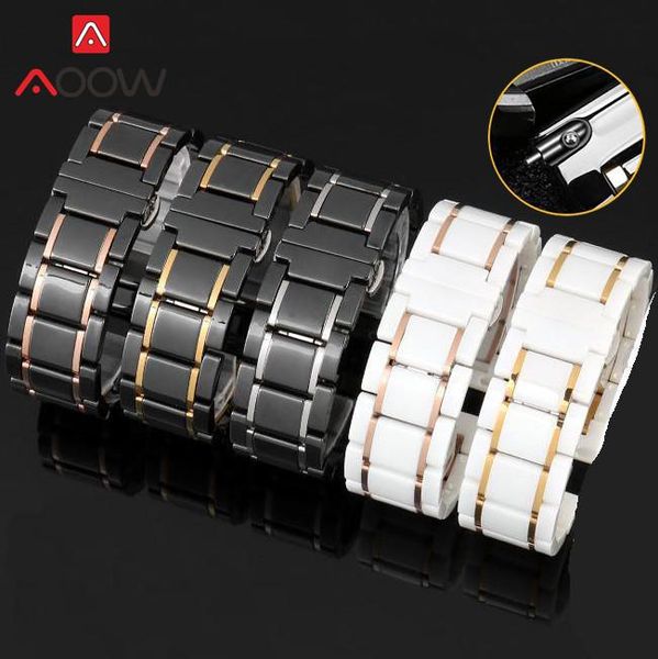 watch bands ceramic strap 20mm 22mm stainless steel butterfly buckle rose gold metal line men women replacement bracelet wrist band, Black;brown
watch bands ceramic strap 20mm 22mm stainless steel butterfly buckle rose gold metal line men women replacement bracelet wrist band, Black;brown