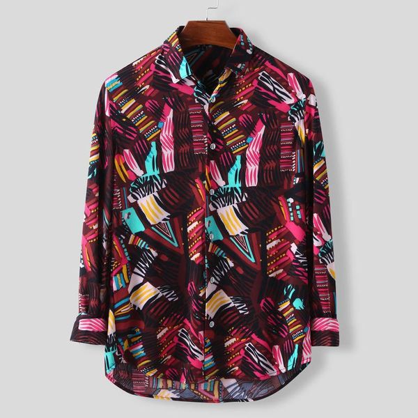 men's casual shirts floral printed shirt for men 2021 long sleeve chiffon male plus size retro button down streetwear 3xl, White;black
men's casual shirts floral printed shirt for men 2021 long sleeve chiffon male plus size retro button down streetwear 3xl, White;black
