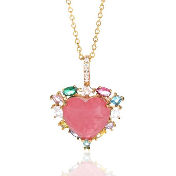 pendant necklaces colored crystal heart for women bohemia jewelry stainless steel girlfriend engagement gifts collares mujer 2021, Silver
pendant necklaces colored crystal heart for women bohemia jewelry stainless steel girlfriend engagement gifts collares mujer 2021, Silver