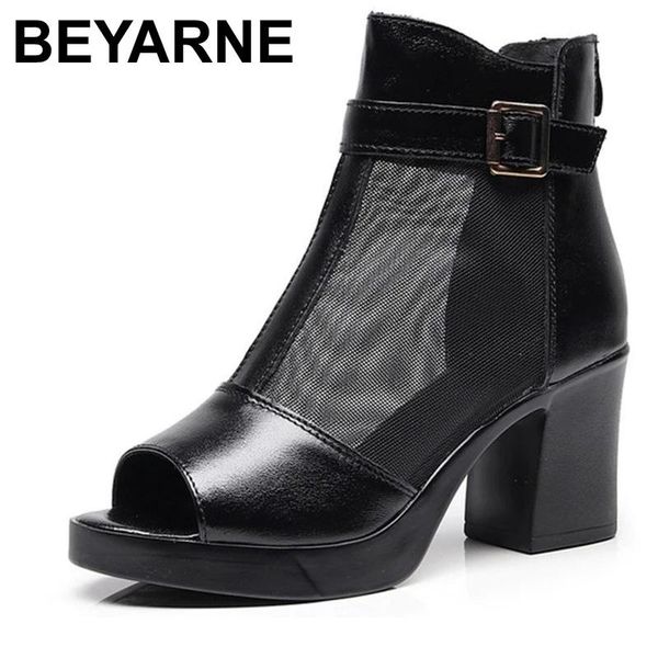 sandals beyarne2021 spring mesh fish mouth thick heel high breathable women's, Black
sandals beyarne2021 spring mesh fish mouth thick heel high breathable women's, Black
