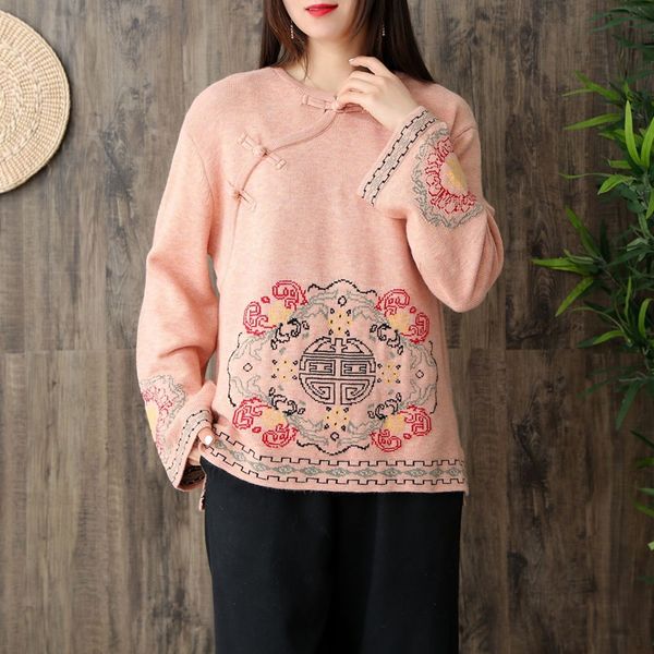 ladies chinese new women spring retro oblique shirt qipao cheongsam knitted chinese style clothing women 11629, Red
ladies chinese new women spring retro oblique shirt qipao cheongsam knitted chinese style clothing women 11629, Red