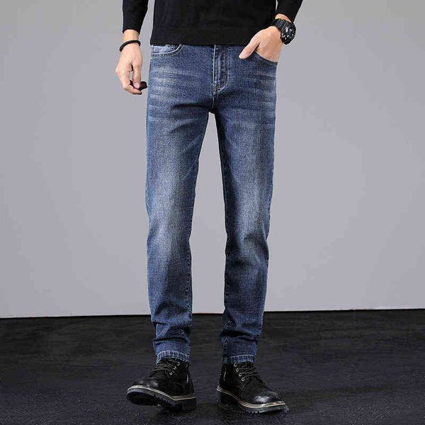 men's jeans xintang four seasons korean slim fit elastic casual jeans youth versatile men's wear, Blue
men's jeans xintang four seasons korean slim fit elastic casual jeans youth versatile men's wear, Blue
