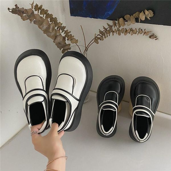 dress shoes autumn women vintage college mary jane round toe casual platform british style leather, Black
dress shoes autumn women vintage college mary jane round toe casual platform british style leather, Black