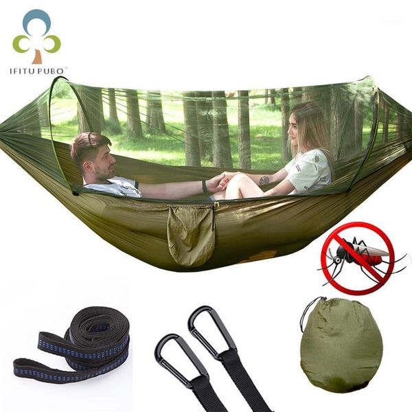 tents and shelters 1set camping hammock with mosquito net -up light portable outdoor parachute hammocks swing sleeping stuff zxh1
tents and shelters 1set camping hammock with mosquito net -up light portable outdoor parachute hammocks swing sleeping stuff zxh1