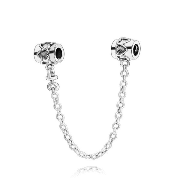 new arrival 925 sterling silver heart safety chain charms fit original pandora bracelets women diy jewelry gift, Black
new arrival 925 sterling silver heart safety chain charms fit original pandora bracelets women diy jewelry gift, Black