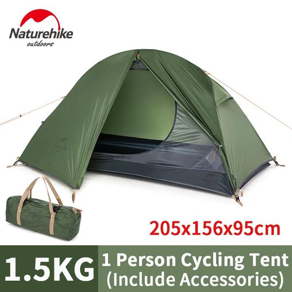 naturehike 2021 new ultralight 20d silicone cycling tent portable single camping tent outdoor backpack with mat
naturehike 2021 new ultralight 20d silicone cycling tent portable single camping tent outdoor backpack with mat
