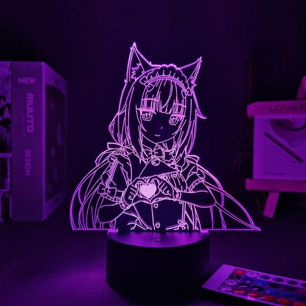 night lights anime figure nekopara vanilla led light for bedroom decoration birthday gift mange waifu 3d lamp
night lights anime figure nekopara vanilla led light for bedroom decoration birthday gift mange waifu 3d lamp