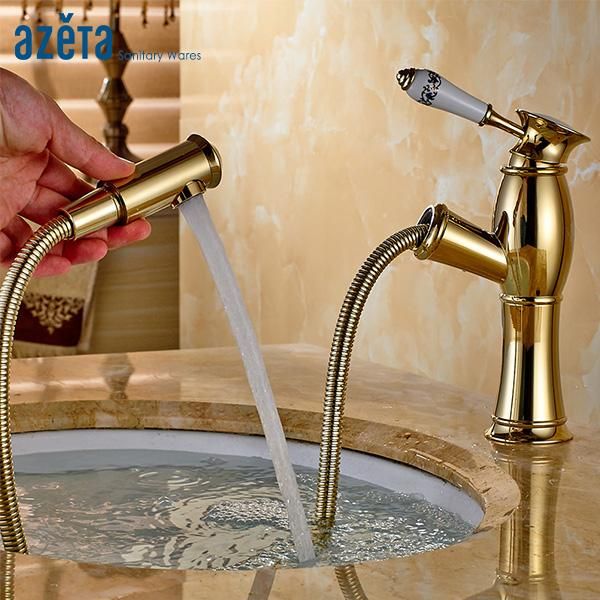 bathroom sink faucets azeta basin gold brass washbasin mixer tap single handle pull out deck mounted 1606g
bathroom sink faucets azeta basin gold brass washbasin mixer tap single handle pull out deck mounted 1606g
