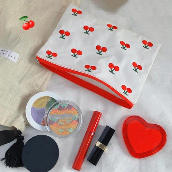 sweet cherry embroidery cosmetic bag purse storage bags new design portable storage bag makeup pouch organizers
sweet cherry embroidery cosmetic bag purse storage bags new design portable storage bag makeup pouch organizers