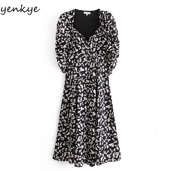 2021 new fashion women bow pattern print long maxi elegant lady v neck sleeve draped spring robe longue n88j, Black;gray
2021 new fashion women bow pattern print long maxi elegant lady v neck sleeve draped spring robe longue n88j, Black;gray
