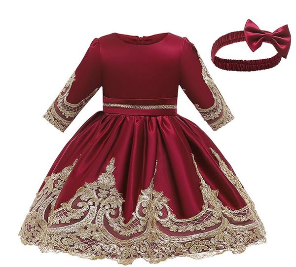 christmas costume embroidery girls dresses flower wedding grown tutu princess baby children party evening apparel, Black;red
christmas costume embroidery girls dresses flower wedding grown tutu princess baby children party evening apparel, Black;red